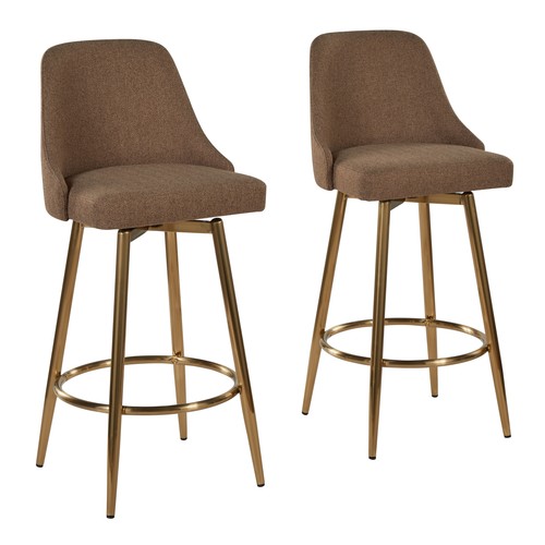 Marcel Upholstered 30" Fixed-height Barstool - Set Of 2